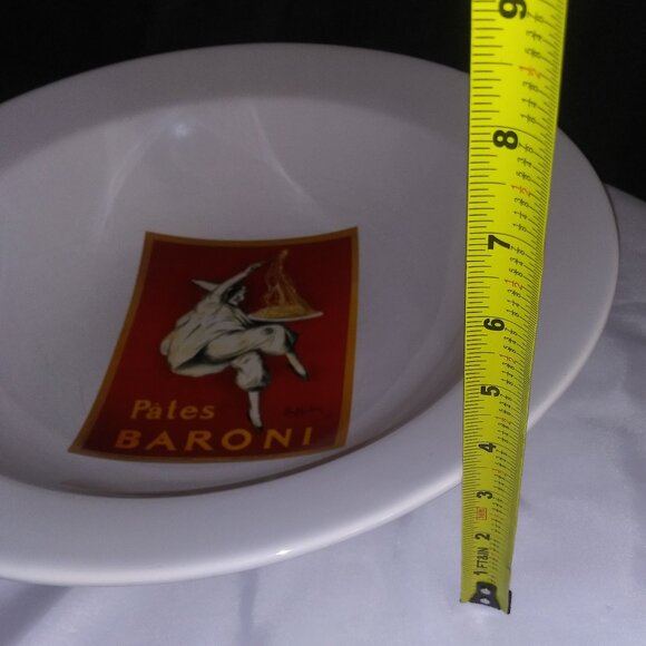 Pottery Barn Vintage Posters Pasta Pates Baroni Cappiello Large Serving Bowl - Picture 6 of 7
